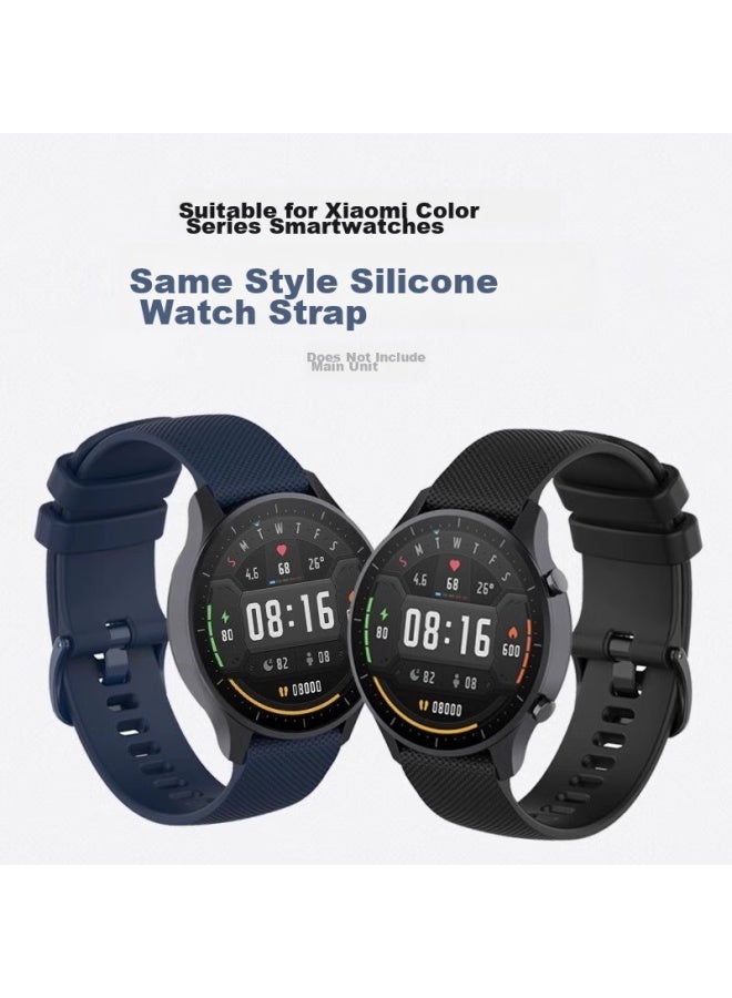 Chensong سوار ساعة سيليكون متوافق مع Xiaomi Watch Color/الإصدار الرياضي/Color2، مناسب لـ Xiaomi Watch S3/2/1/Pro، حزام ساعة رياضية بنمط الشبكة الصغيرة - Image 4