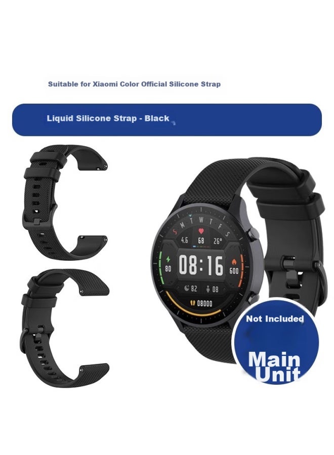 Chensong سوار ساعة سيليكون متوافق مع Xiaomi Watch Color/الإصدار الرياضي/Color2، مناسب لـ Xiaomi Watch S3/2/1/Pro، حزام ساعة رياضية بنمط الشبكة الصغيرة - Image 5