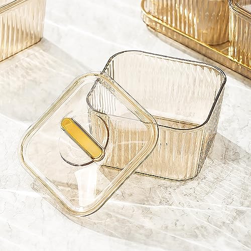 WUWEOT Nut and Candy Serving Tray, Divided Snack Serving Bowls, Plastic Compartment Appetizer Food Display Dish Platter with Lid Tray and Handle for Fruit Dessert Nuts Snacks Candy Chip Dip - Image 4