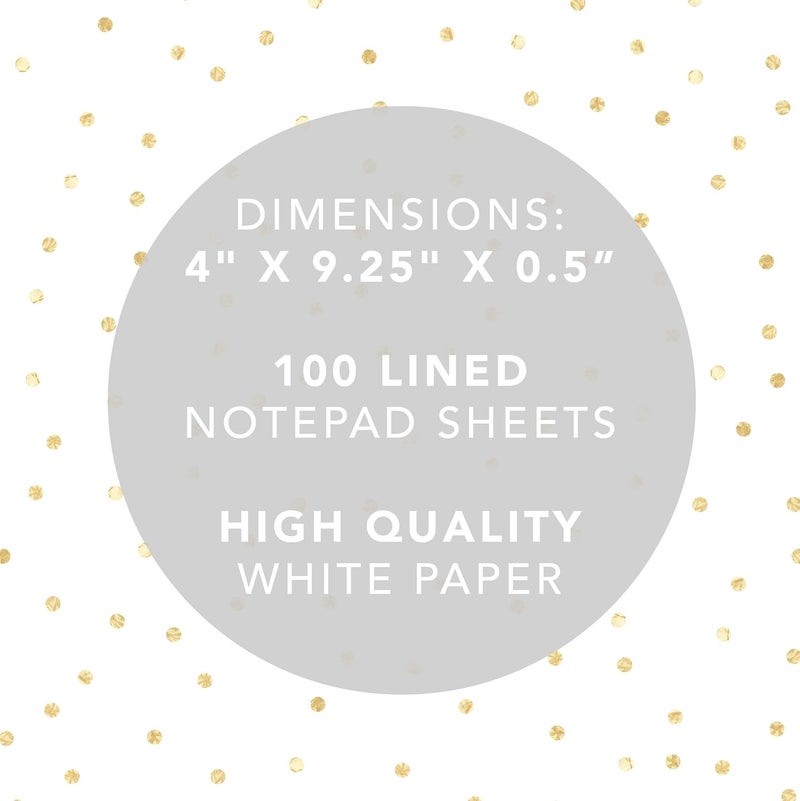 Graphique دفتر ملاحظات مغناطيسي، ديني – 100 ورقة، 4” × 9.25” × .5” – الواجهة تقول، “ممتن”، يلتصق بأي سطح مغناطيسي، مثالي لقوائم التسوق والبقالة، هدية رائعة (MP1345) - Image 2