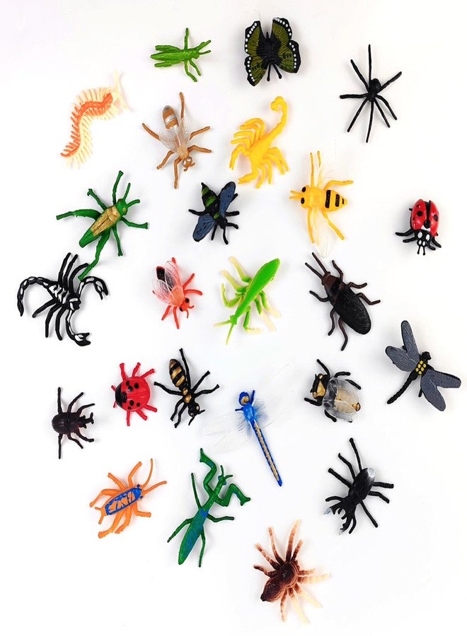 YOOHUA 24PCS Bug Toys Fake Plastic Bugs and Insects for Kids Toddler Halloween Birthday Party Favors Easter Valentines Basket Stuffers Goodie Bag Fillers April Fool's Day Prank Gifts Fake Bugs Toys - Image 4