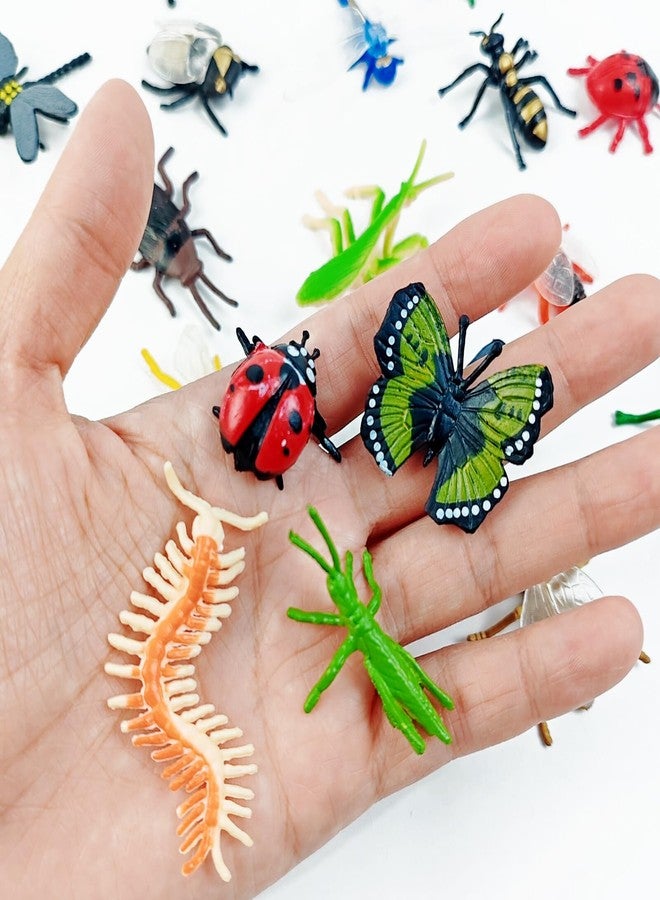 YOOHUA 24PCS Bug Toys Fake Plastic Bugs and Insects for Kids Toddler Halloween Birthday Party Favors Easter Valentines Basket Stuffers Goodie Bag Fillers April Fool's Day Prank Gifts Fake Bugs Toys - Image 5