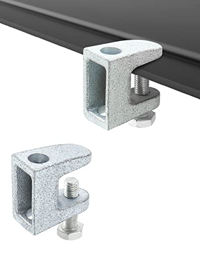 QWORK Beam Clamp, 20 Pcs 3/8" Zinc Plated Iron Safety Beam Clamp, 13/16" Jaw Opening - Image 3