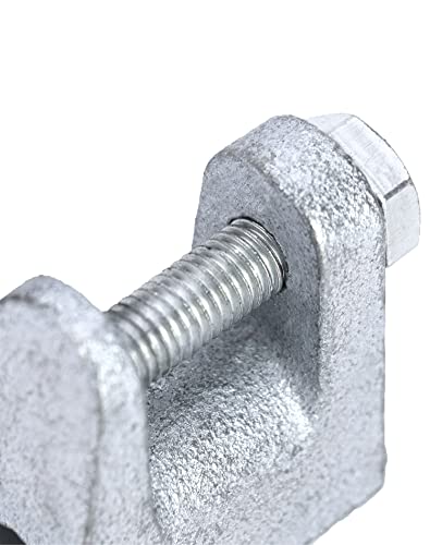 QWORK Beam Clamp, 20 Pcs 3/8" Zinc Plated Iron Safety Beam Clamp, 13/16" Jaw Opening - Image 4