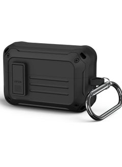 KASTWAVE Secure Lock Case for Sony WF 1000XM4, Shock-Absorbing Protective Cover Military Armor Series Full-Body Scratch Resistant Hard Shell with Keychain (Black)  - Image 1