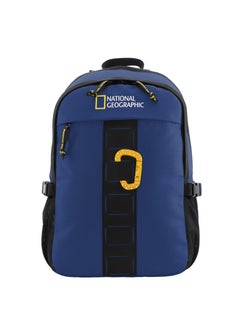 NATIONAL GEOGRAPHIC حقيبة ظهر للكمبيوتر National Geographic Explorer III RPET باللون الأزرق الملكي للرجال والنساء، حقيبة كمبيوتر محمول مبطنة مقاومة للماء متينة للسفر غير الرسمي في الهواء الطلق والمدرسة والمكتب  - Image 1
