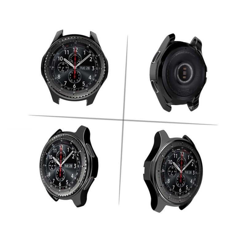 Grey TPU Protective Cover Case For Gear Shock Watch 2pcs Medium Size Lightweight Design - Image 3