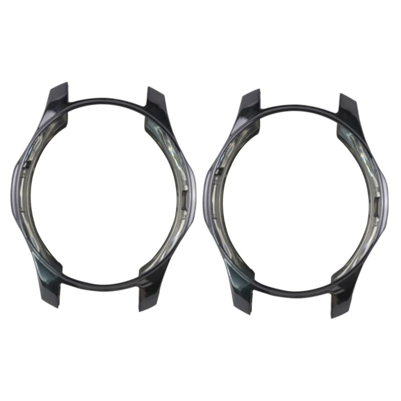 Grey TPU Protective Cover Case For Gear Shock Watch 2pcs Medium Size Lightweight Design - Image 2