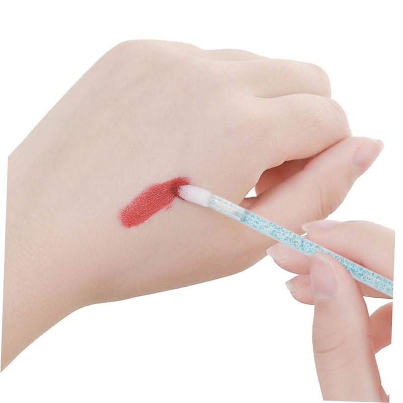 LABRIMP 350pcs Disposable Lip Gloss Applicator Brush Set with Crystal Handle, Portable Lipstick Makeup Tool for Professional and Personal Use Random Style - Image 4