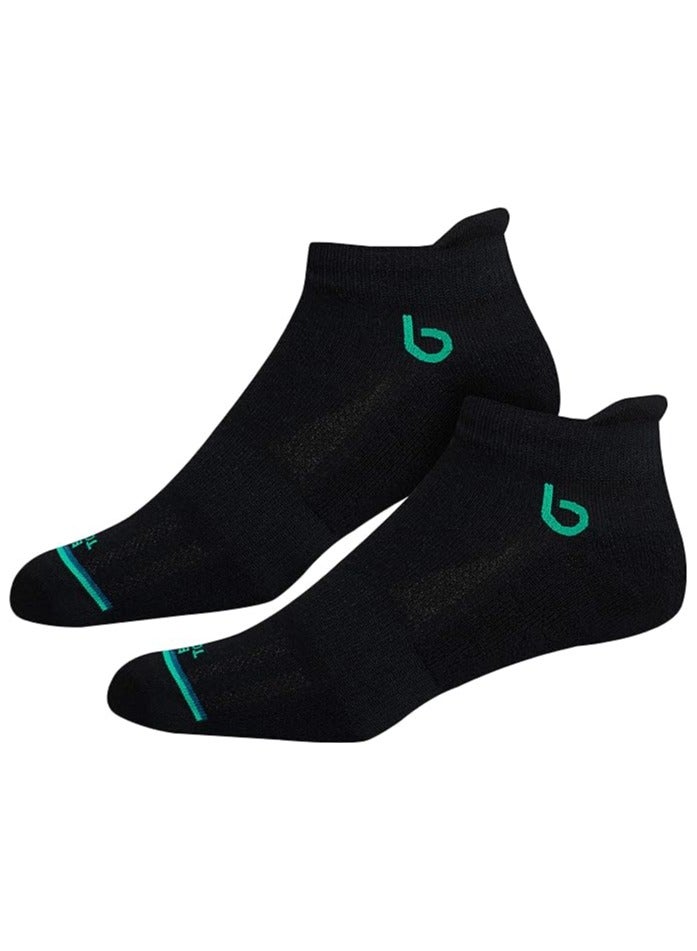 BAMBOS BAMBOS Unisex Eco Touch Athletic Ankle Bamboo Socks for Men & Women Running, Badminton & Gym, Pack of 3 (Size UK 7-11, Black) - Image 3