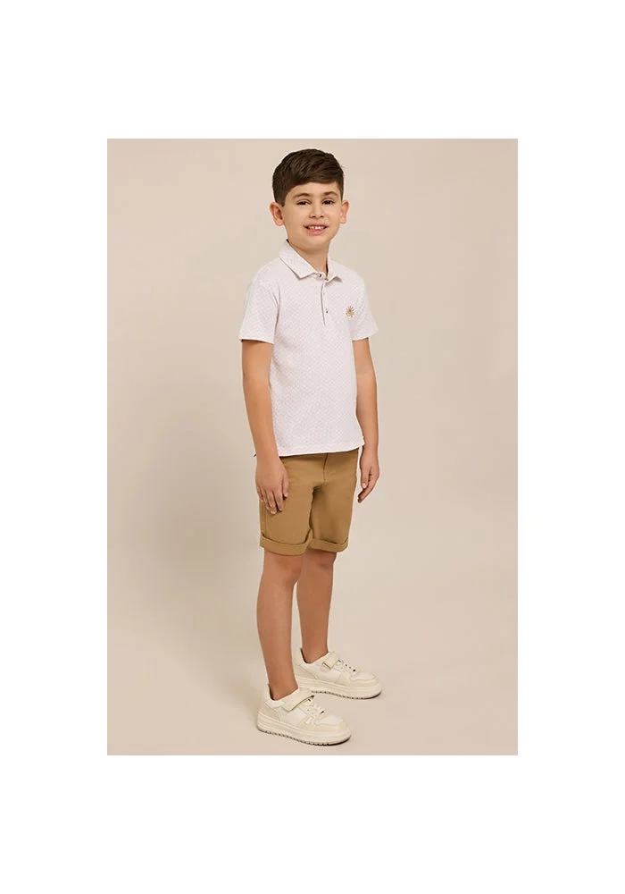 أر أند بي Printed Polo T-Shirt and Pant Set