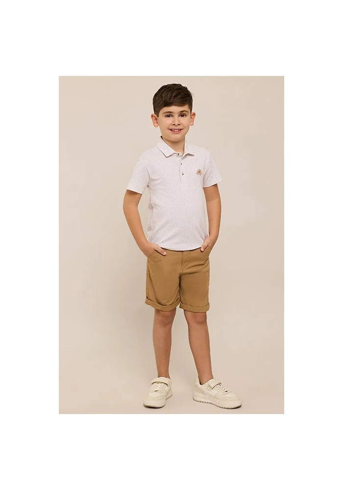 أر أند بي Printed Polo T-Shirt and Pant Set