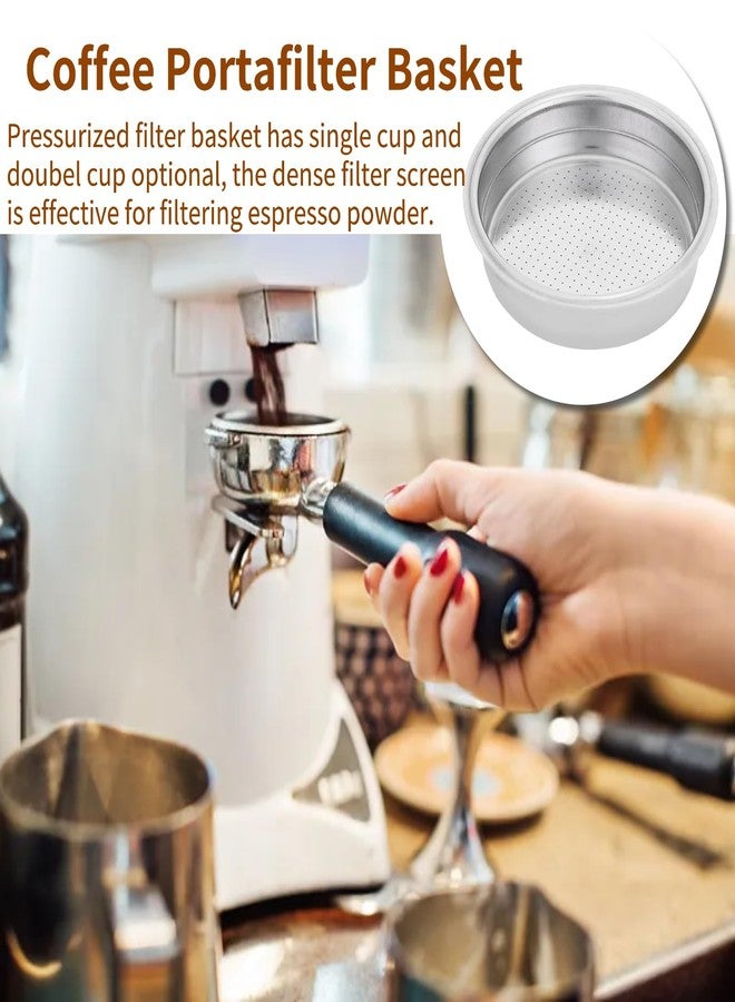 Jwthee 51mm Portafilter Basket, Stainless Steel Coffee Filter Basket Double Layer Espresso Filter Baskett for Portafilter Coffee Machine(Single Cup) - Image 2