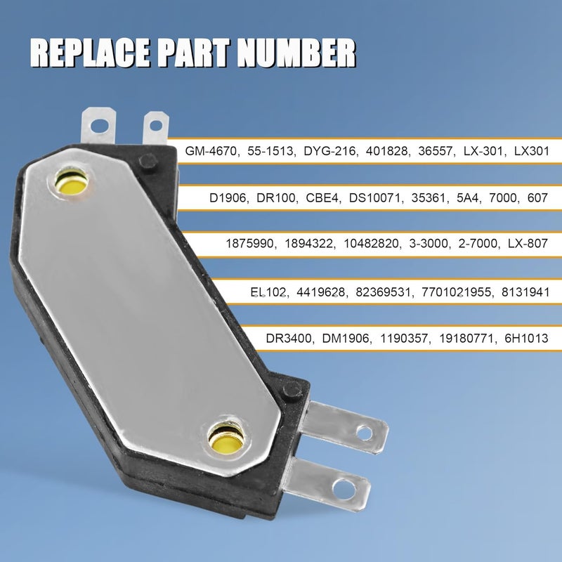 JDMSPEED New Ignition Module GM HEI 4 Pin D1906HT LX301 Replacement For Buick Chevy Pontiac Old 1974-1988 - Image 2