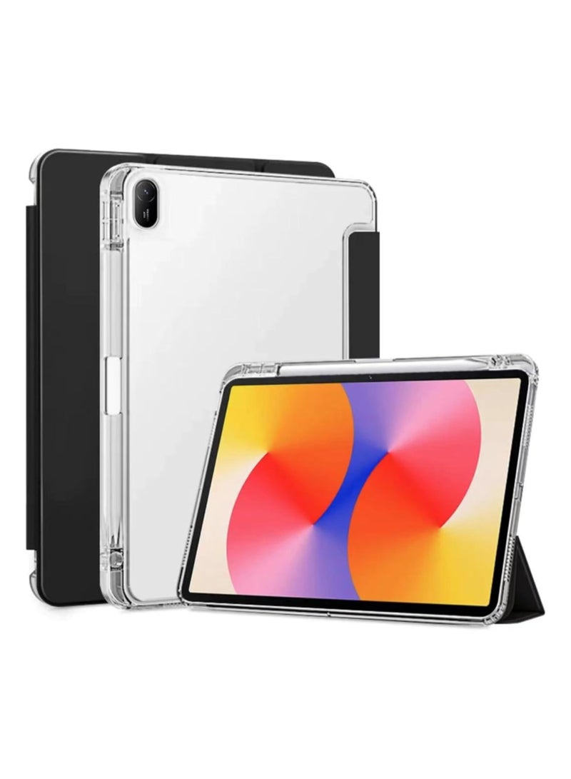 GUDOO غطاء متوافق مع Huawei MatePad SE 11 بوصة 2024 مع حامل قلم، غطاء TPU خفيف الوزن نحيف مقاوم للصدمات مع غلاف سيليكون شفاف واقٍ - Image 1