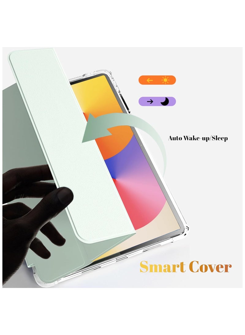 GUDOO غطاء متوافق مع Huawei MatePad SE 11 بوصة 2024 مع حامل قلم، غطاء TPU خفيف الوزن نحيف مقاوم للصدمات مع غلاف سيليكون شفاف واقٍ - Image 3