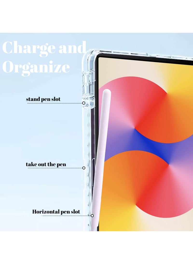 GUDOO غطاء متوافق مع Huawei MatePad SE 11 بوصة 2024 مع حامل قلم، غطاء TPU خفيف الوزن نحيف مقاوم للصدمات مع غلاف سيليكون شفاف واقٍ - Image 4