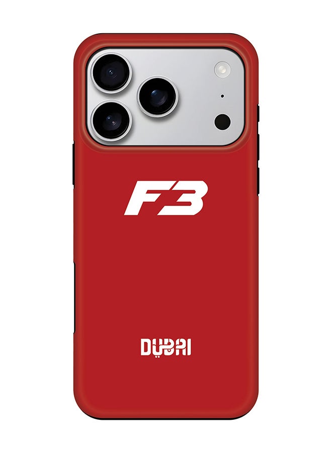 Stylizedd Tough Pro Magnetic Case for iPhone 17 Pro, Dual Layer hybrid PC + TPU Mobile Cover Matte -  Faz3 Dubai Red