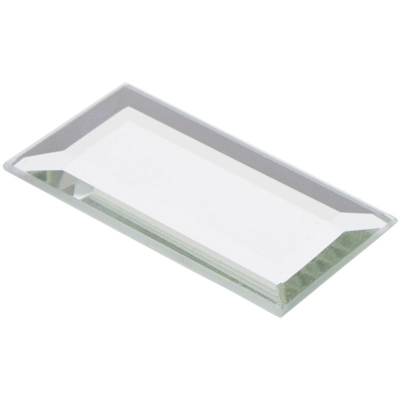 Plymor Plymor 1 x 2 Rectangle 3mm Thick Beveled Glass Mirror Pack of 24 
