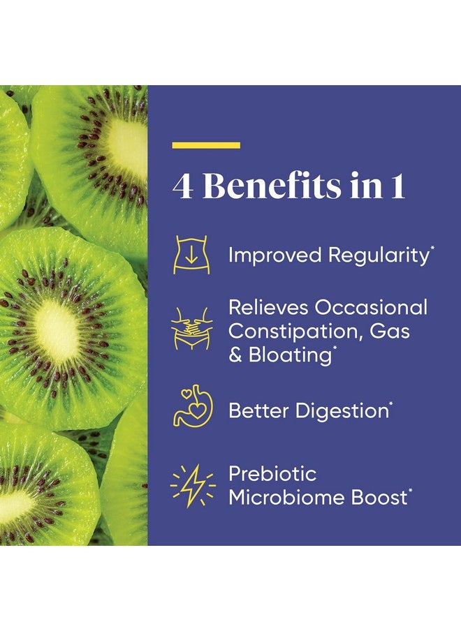 ENZYMEDICA Kiwi Regularity Chews Digestive Aid For Occasional Constipation 30 Chews  - Image 4