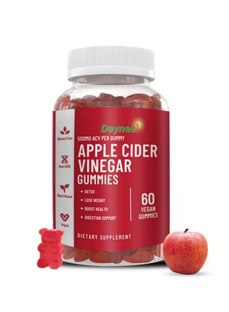 Daynee Apple Cider Vinegar Gummies- Sugar-Free for Detox & Digestive Health - Image 1