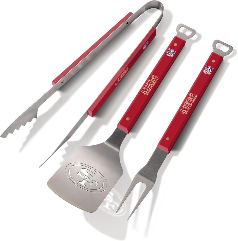 YouTheFan NFL San Francisco 49ers Spirit Series 3-Piece BBQ Set - Image 1
