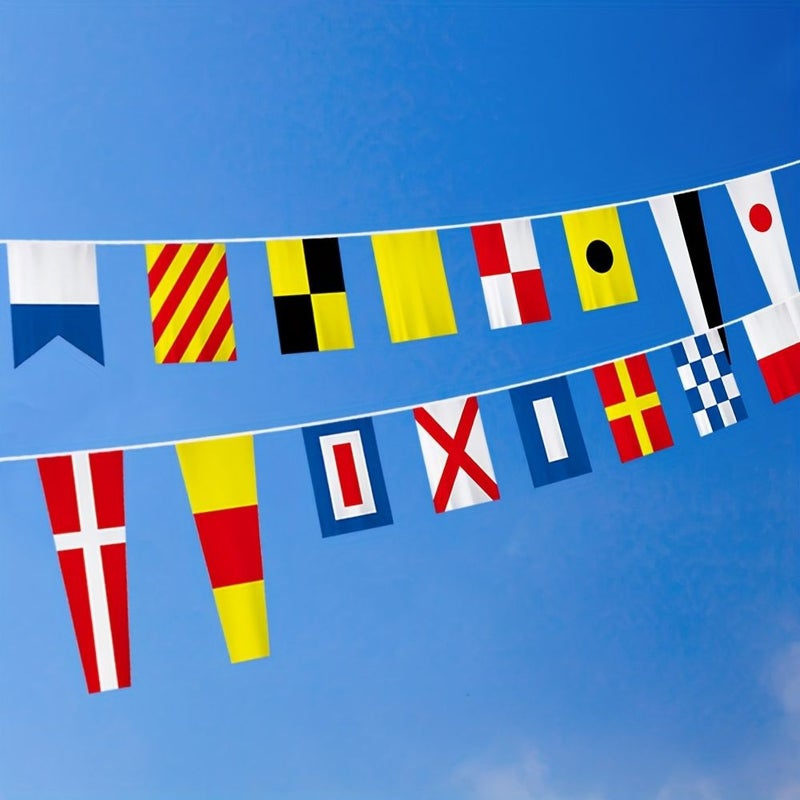 International Maritime Signal Code Flags Naval Decoration Banners 40 Pieces 393.7 Inch For Home Boat Ship Vessel - Image 4