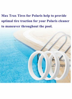 SYOSI Pool Cleaner Universal Tire Replacement Parts Compatible with Polaris 180 280 360 380 C10 C-10 (3 Pack)  - Image 2