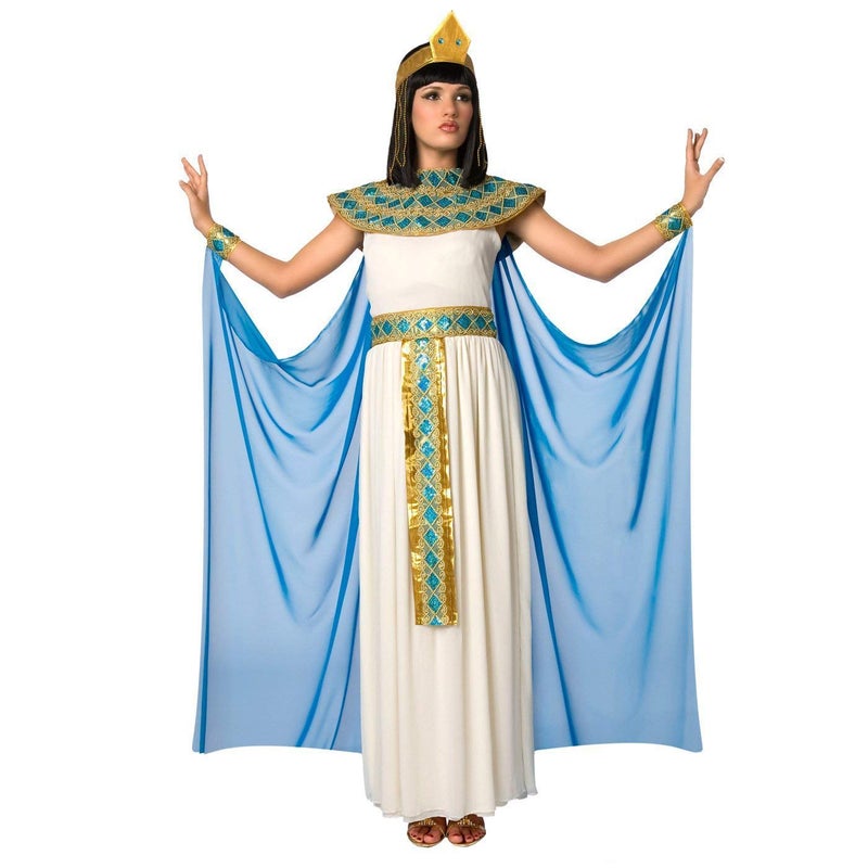 Morph Women's Blue Cleopatra Costume, Egyptian Costume, Parties and Events, XL - Image 1