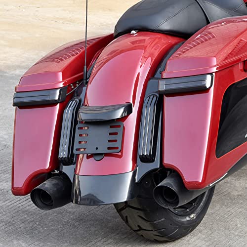 VEISUTOR مصباح خلفي LED لحقيبة السرج من VEISUTOR ل Ultra Limited 14-23، مصباح إشارة فرامل وتشغيل جانبي LED لحقيبة الأمتعة لدراجات هارلي تورينغ ستريت رود إليكترا جلايد ألترا ليمتد كلاسيك CVO 2014-2023 - Image 5