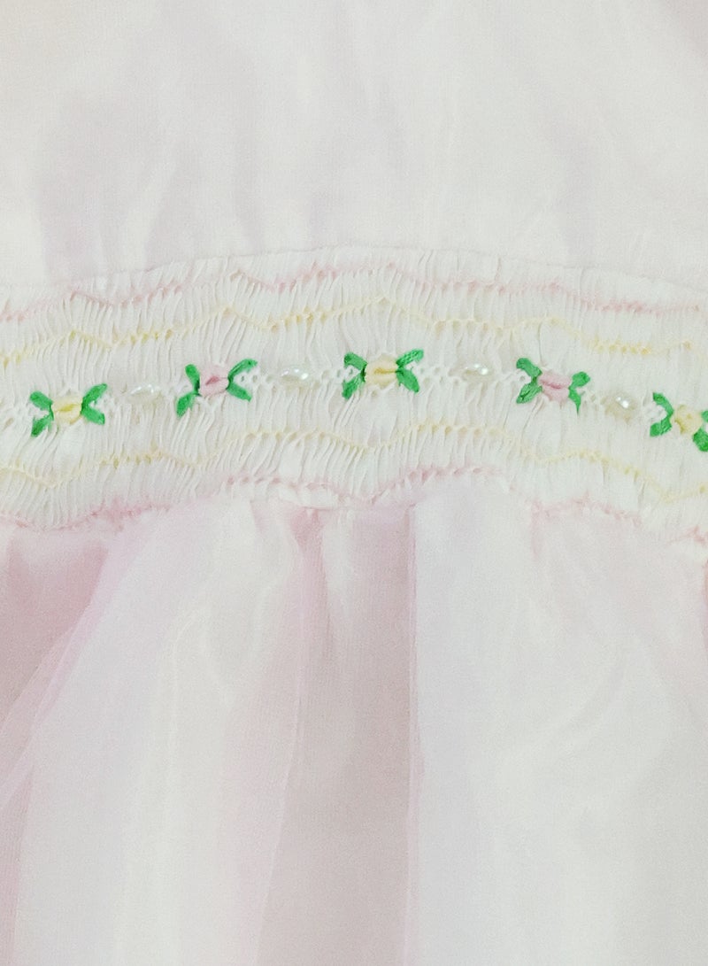 كيدابهو فستان أطفال سموكيد للبنات - حلم بينك باستيل - Image 2