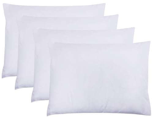 ZPECC White Pillow Cases Queen Size Set of 4, 20x30 Envelope Closure Pillowcases, Soft Plain Brushed Microfiber Covers Hypoallergenic Breathable - Image 1