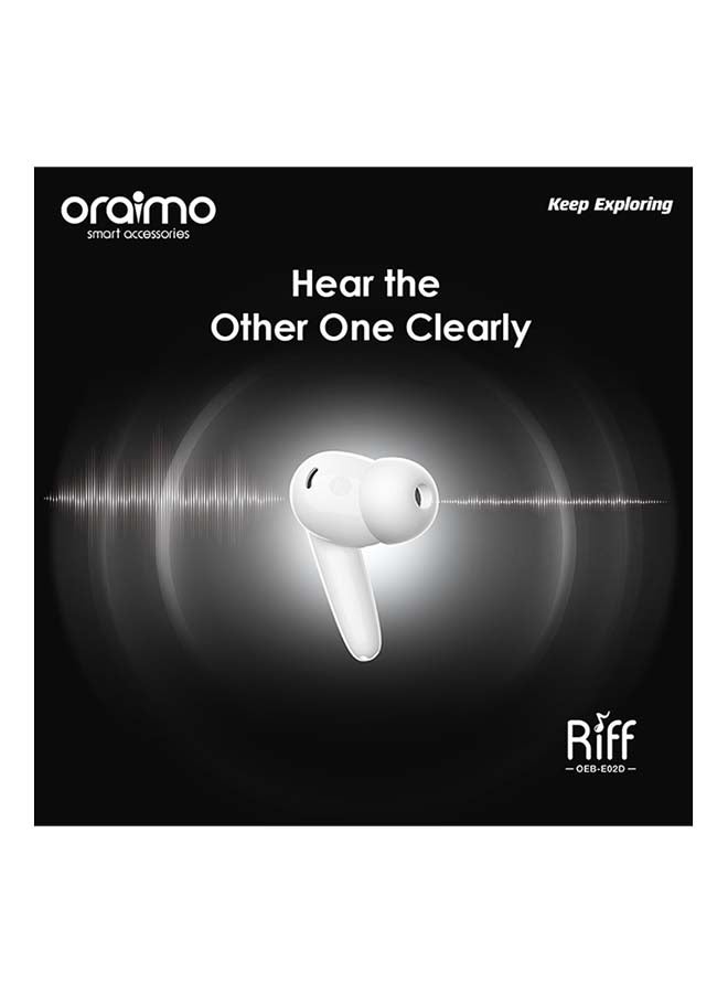 Oraimo TWS Riff OEB-E02D Bluetooth 5.0 Earbuds Built-in Mic and Stereo Bass Sound Red - Image 3
