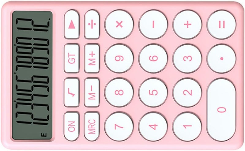 Zerodis Cartoon Calculator, Cute 8 Digit LCD Display with Large Screen and Quiet Keyboard, for School Kids Students Home Office (Pink) - Image 3