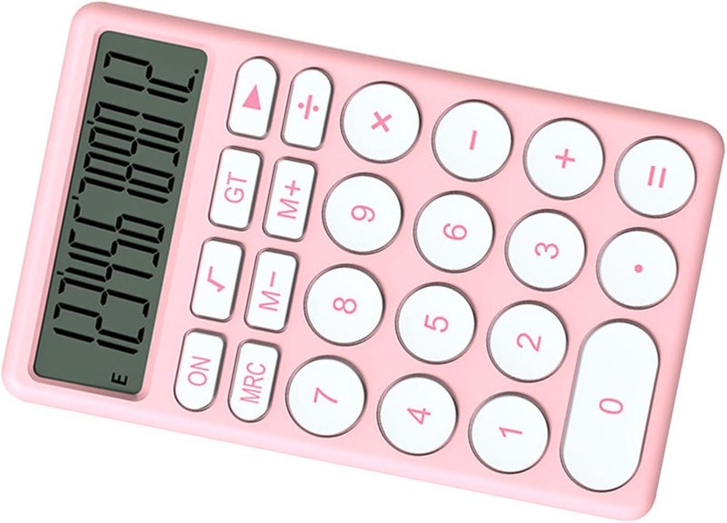 Zerodis Cartoon Calculator, Cute 8 Digit LCD Display with Large Screen and Quiet Keyboard, for School Kids Students Home Office (Pink) - Image 5