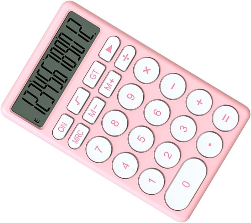 Zerodis Cartoon Calculator, Cute 8 Digit LCD Display with Large Screen and Quiet Keyboard, for School Kids Students Home Office (Pink) - Image 4