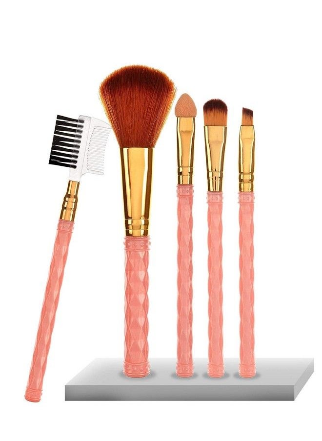 Ay - Ay Makeup Brush Set Of 5 With Sponge Puff Color May Vary Multi 6 Count - Image 1
