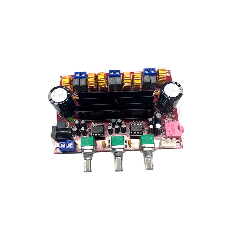 Xh-M139 Old 2.1 Channel Digital Amplifier Board 12V-24V Wide Voltage Tpa3116D2 2*50W +100W - Image 4