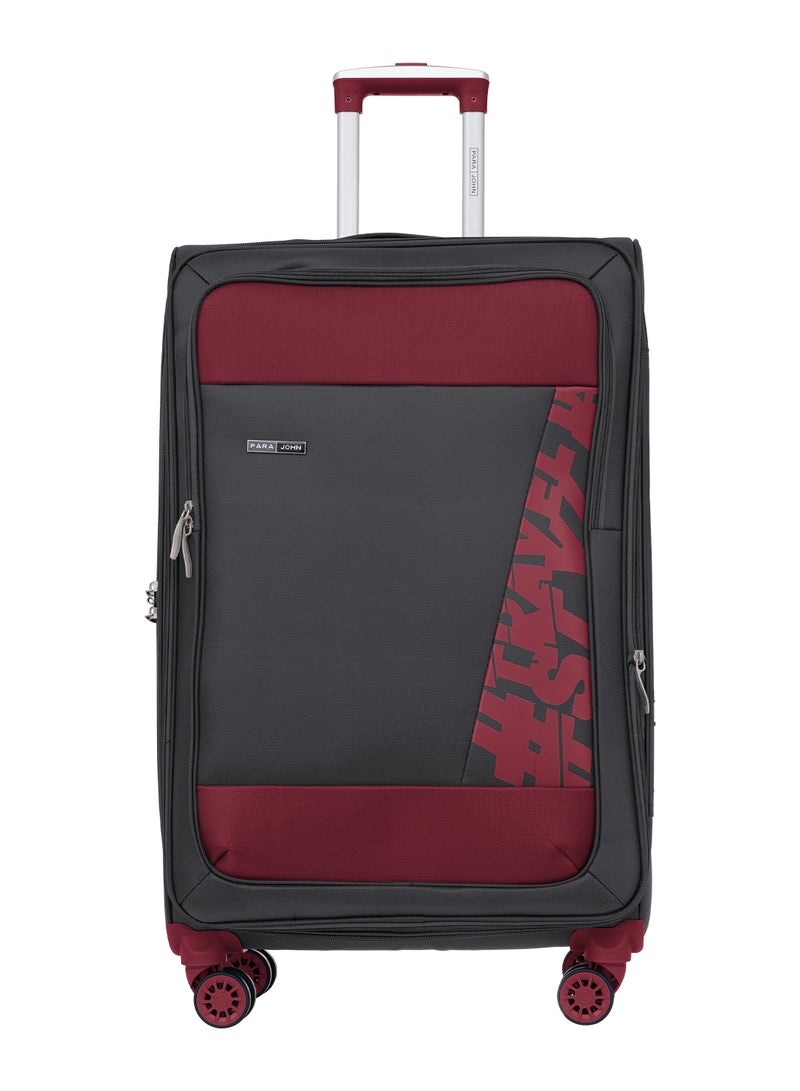 Hyper Trek 3 Pieces Set 8 Wheels Soft Luggage - Grey
