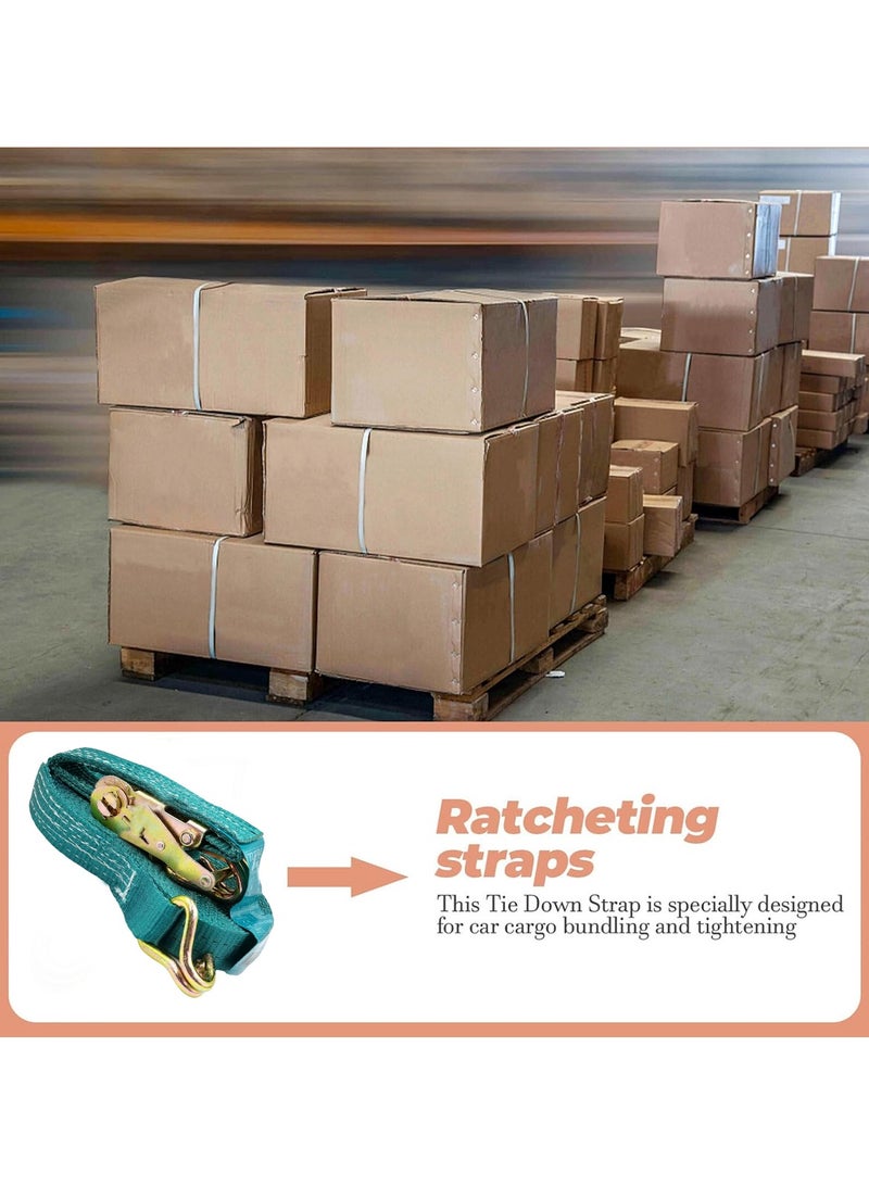 TOTAL Ratchet Strap 10 Meter 2 Ton Capacity with Metal Buckle & Double J Hooks THTRS2101 - Image 5