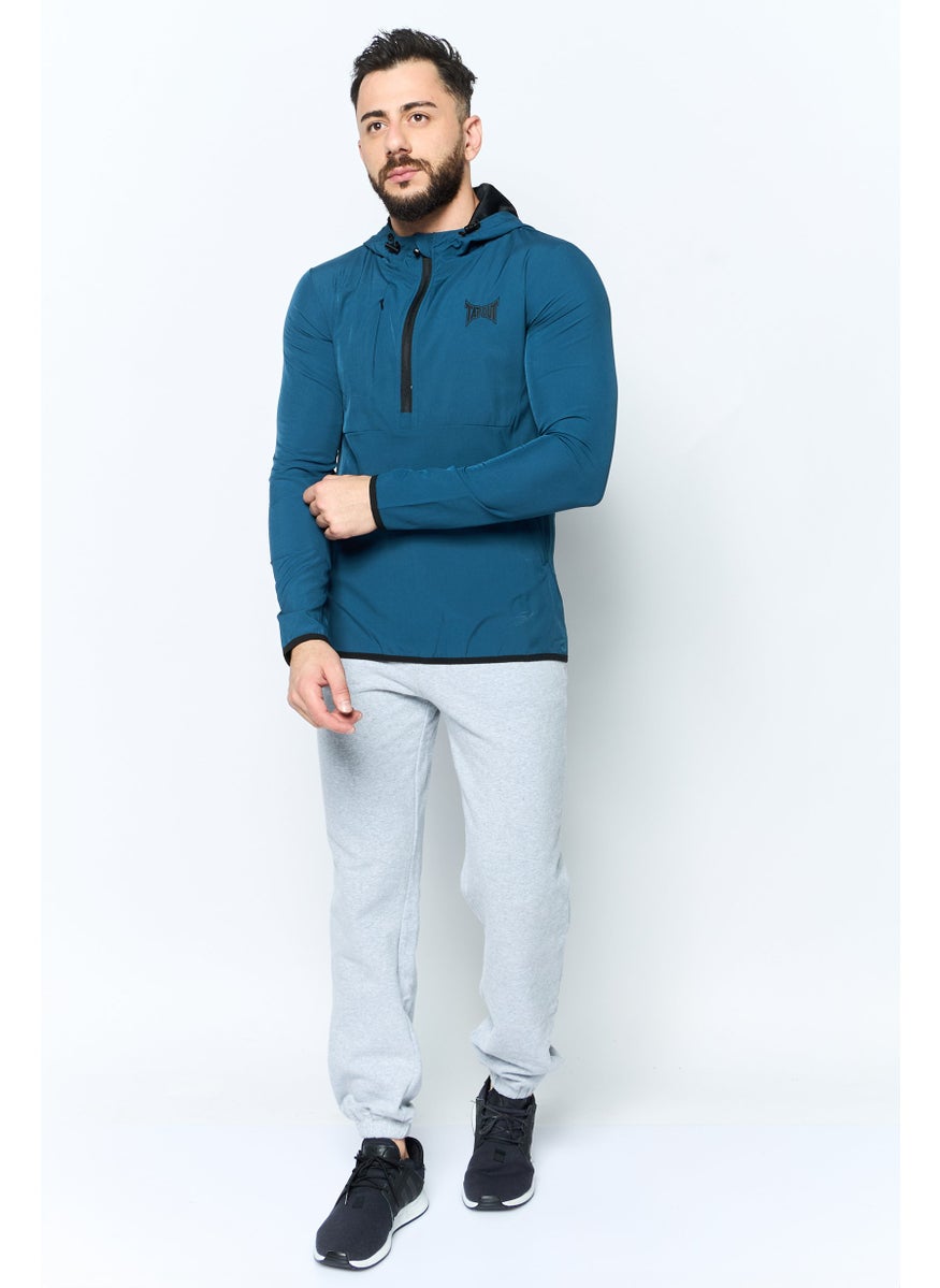 TapouT Men Sportswear Fit Long Sleeve Training Sweatshirts, Teal Blue  - Image 2