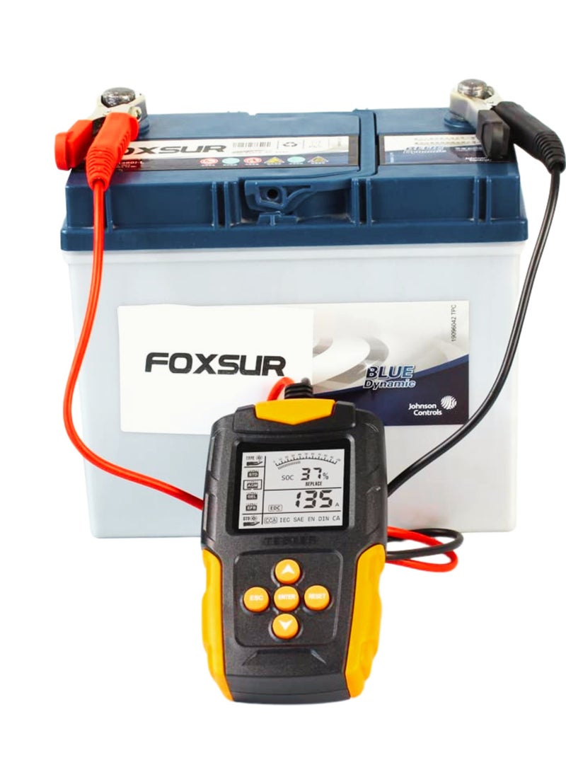 Generic Digital Battery Tester 12v Car24v truck LCD Digital Battery Analyzer Car Charge Diagnostic Tool SOH SOC CCA IR Measurement for Car Truck Motorcycle 12V/24V  - Image 3