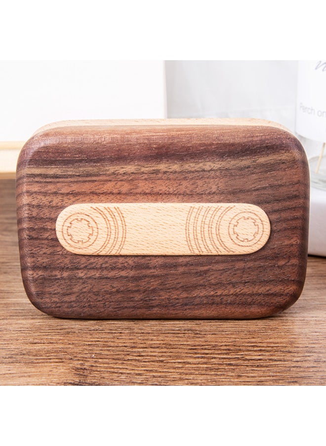 Generic Baby's Beech Cartridge Box Storage Teeth Creative Modeling Commemorative Storage Box Wooden Ornaments Play Home Toys-Specifications:Wz-a Baby Tooth Box (portable With You)  - Image 1
