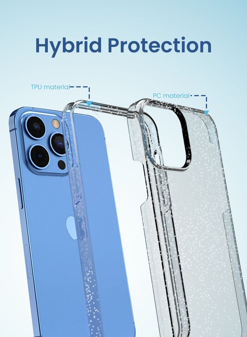 Remson Impact Pro Plus Glitter Crystal Case Cover Anti Scratch Military Grade Drop Protection PC and TPU for iPhone 13 Pro 6.1 inches - Image 4