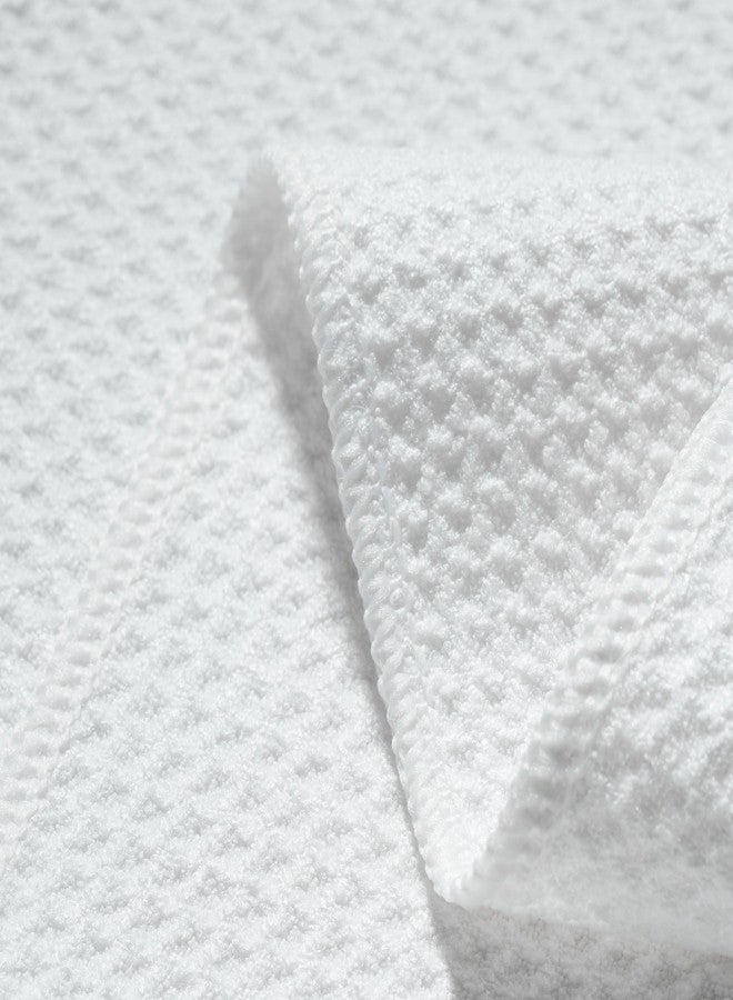 Polyte منشفة يد مطبخ من ميكروفايبر بوليتي مميزة، نسيج وافل، عبوة 18 (16x28 بوصة، أبيض) - Image 5