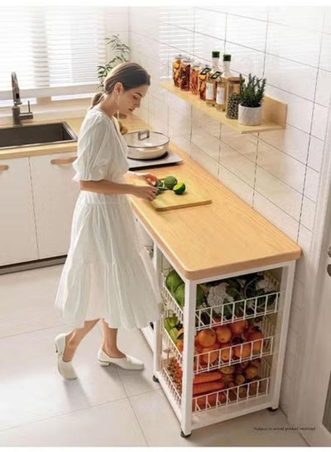 keke Kitchen Rack Multi Function Side Table 120*35*80 - Image 2