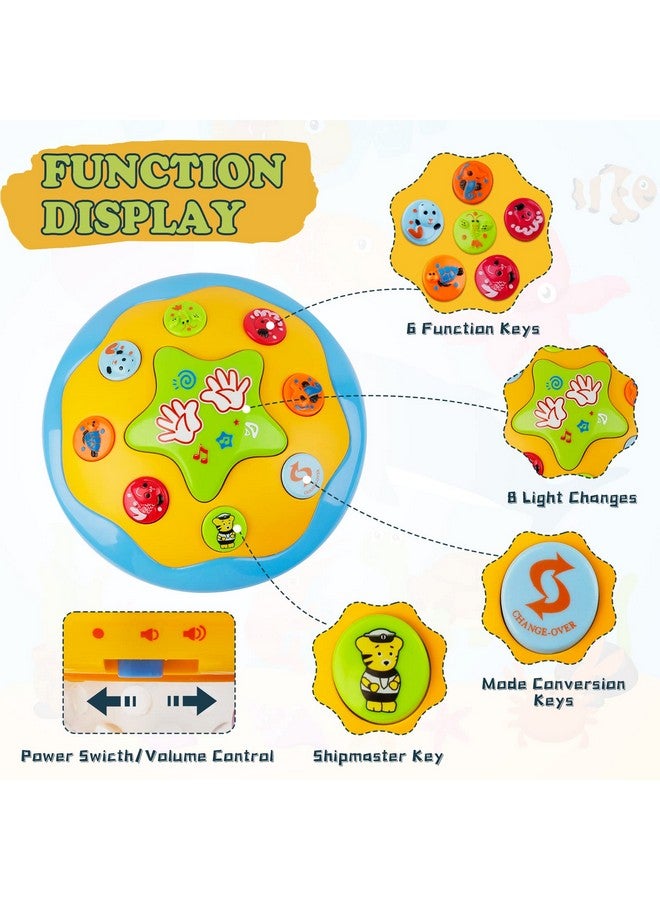 M SANMERSEN ألعاب أطفال من عمر 6 إلى 12 شهرًا، جهاز عرض محيطي موسيقي مضيء للأطفال من سن 12 إلى 18 عامًا، ألعاب تعلم الزحف على البطن، هدايا للأولاد والبنات من سن 1 إلى 3 سنوات - Image 2