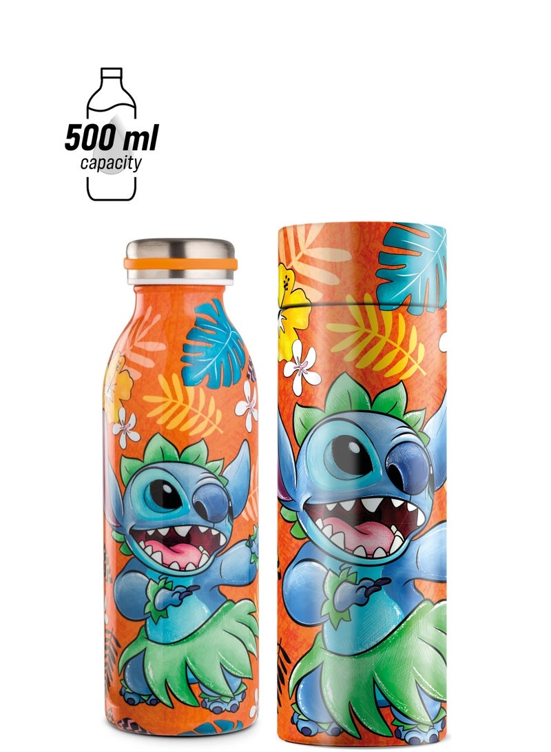 ايجان Water Bottle Stitch ml 500 Orange Color Material is Steel  - Image 1