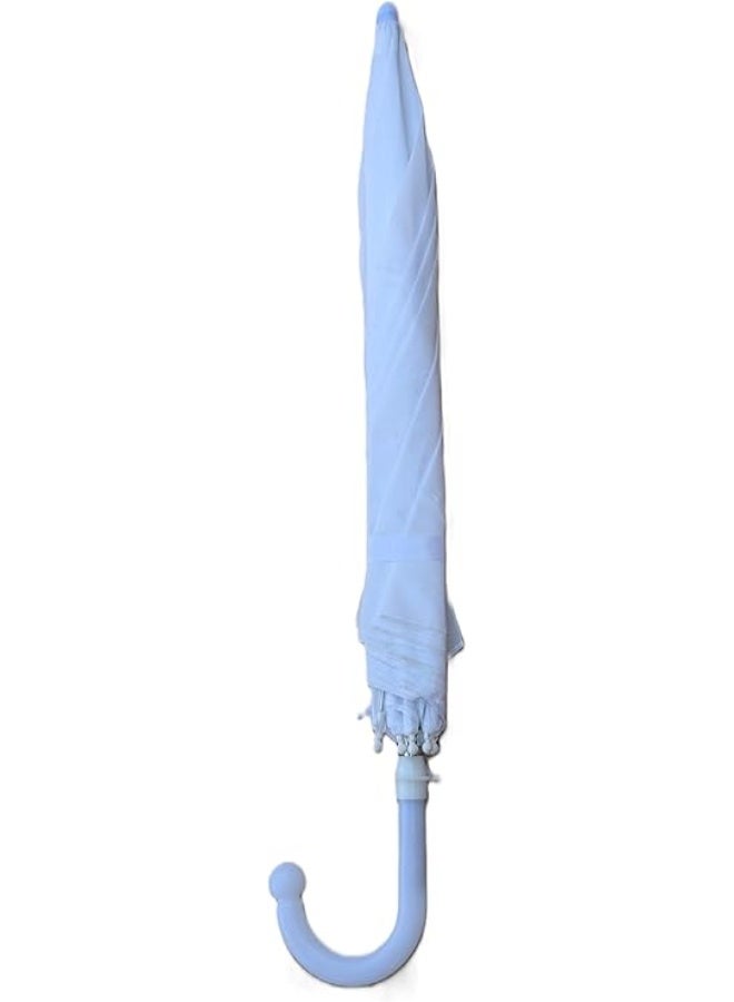 شمسية أطفال واقية من الشمس والمطر . نظام فتح تلقائي، للجنسين، لون أبيض مع يد مريحة - Image 1