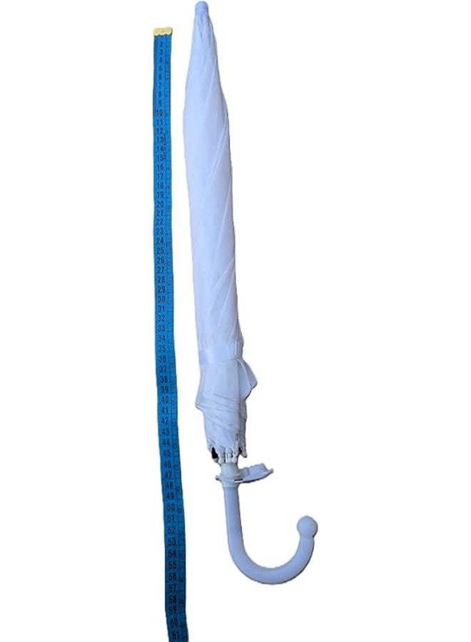 شمسية أطفال واقية من الشمس والمطر . نظام فتح تلقائي، للجنسين، لون أبيض مع يد مريحة - Image 3